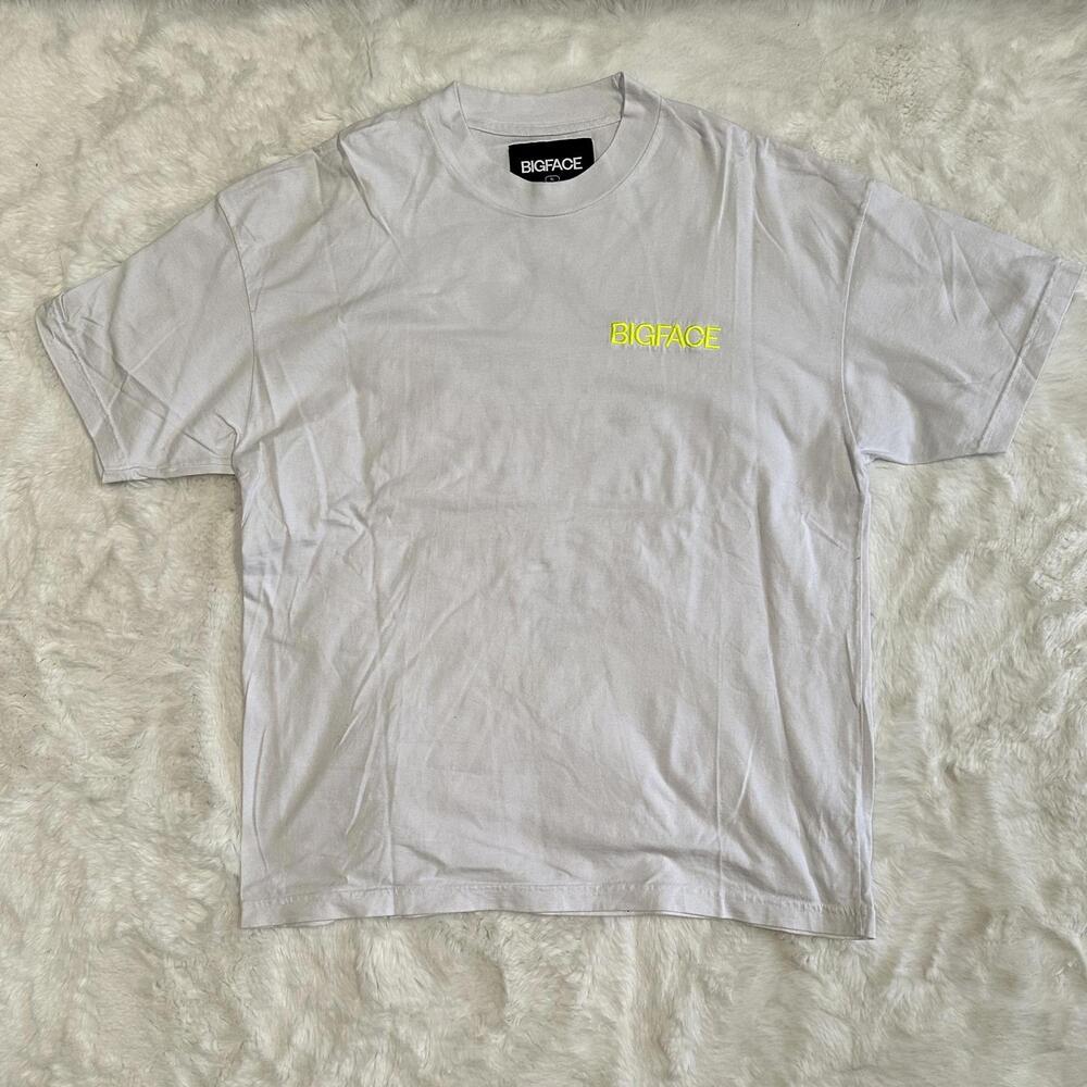 BIGFACE White Graphic T-Shirt XL